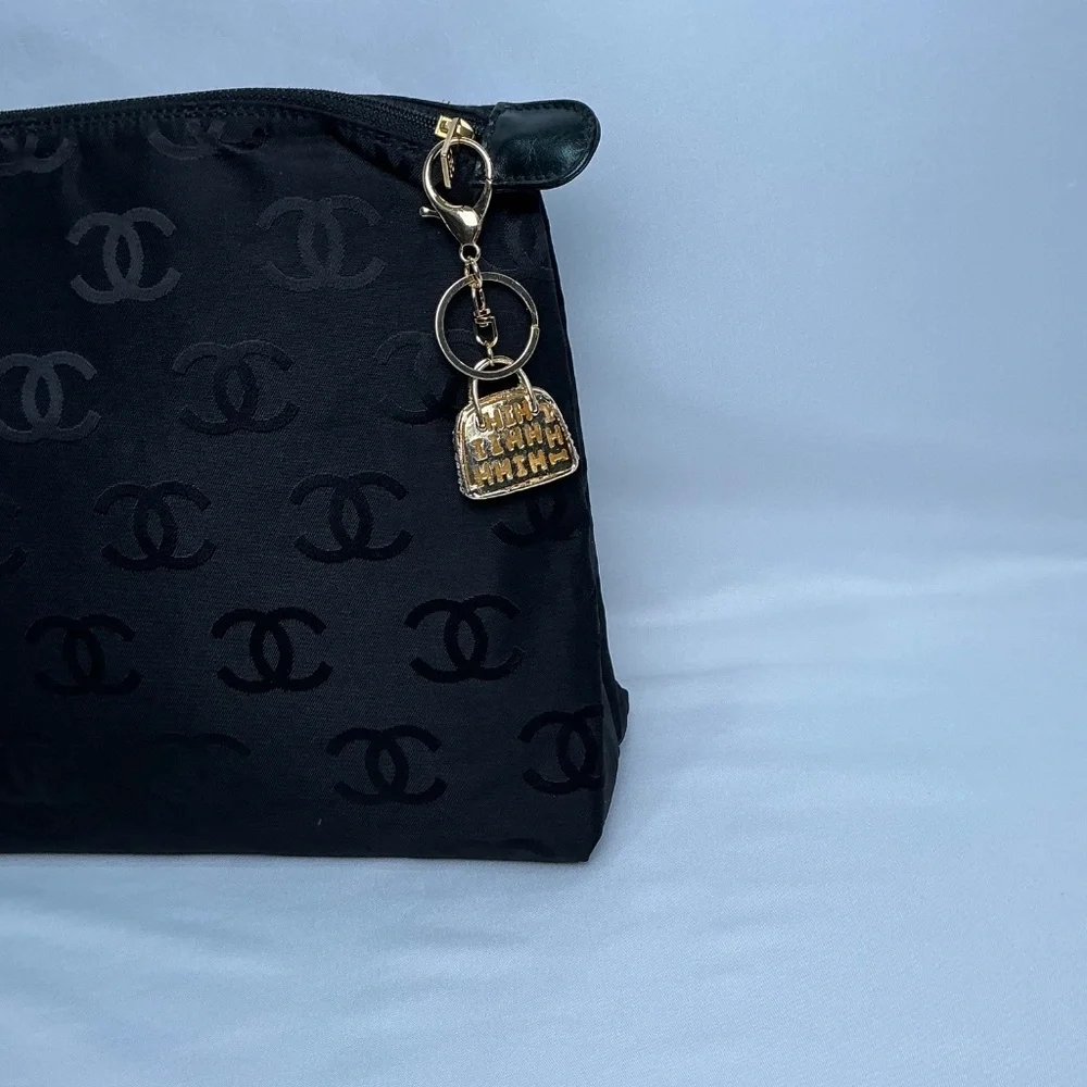 Fabulous rhinestone speedy crystal bag charm key ring